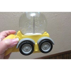 RARE NIB THINGS REMEMBERED BULLDOZER BASE SNOW GLOBE w PICTURE FRAME IN GLOBE